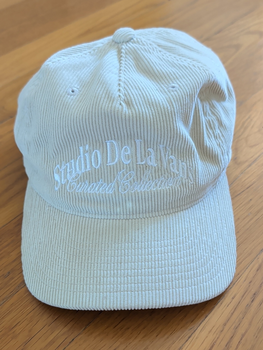 Vans Light Cream Corduroy Baseball Cap